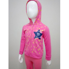 Кофта для девочки на замке Звезда Pengim розовый Кофта для девочки на замке Звезда Pengim розовый