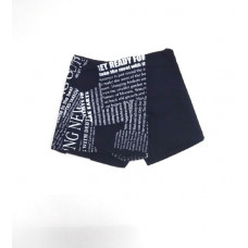 Шорты-юбка надписи Bo&Bo синий