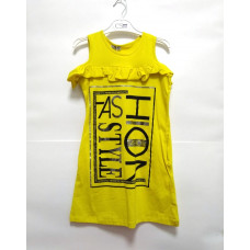 Платье без рукавов Style CSW желтый