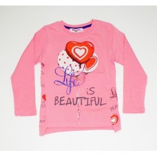 Кофта для девочки хб Шарики Bobo розовый Кофта для девочки хб Шарики Bobo розовый