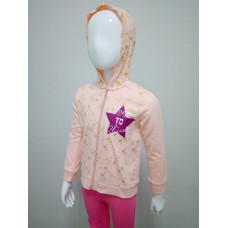 Кофта для девочки на замке Звезда Pengim персиковый Кофта для девочки на замке Звезда Pengim персиковый