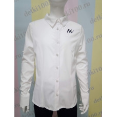 Рубашка для девочки длинный рукав Mi Minimoda белый Рубашка для девочки длинный рукав Mi Minimoda белый