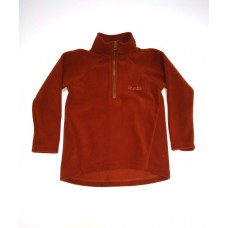 Кофта флис  короткий замок однотонный CRUMBS терракотовый Кофта флис  короткий замок однотонный CRUMBS терракотовый