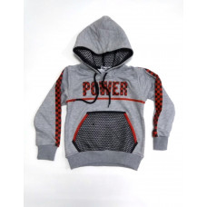 Толстовка с капюшоном и карманом Power Fagis серый