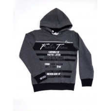 Толстовка с капюшоном и карманом Faster Carrinos серый