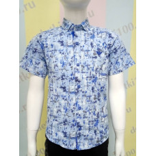 Рубашка короткий рукав 17-750 черточки Arman голубой Рубашка короткий рукав 17-750 черточки Arman голубой