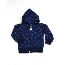 Кофта на замке Горох PerlMassali синий