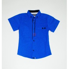 Рубашка короткий рукав цветная Arman синий Рубашка короткий рукав цветная Arman синий