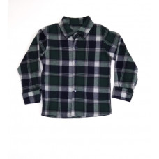 Рубашка утепленная длинный рукав клетка Pollito Рубашка утепленная длинный рукав клетка Pollito