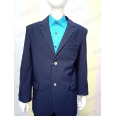 Пиджак для мальчика классический рубчик 064 Altun темно-синий Пиджак для мальчика классический рубчик 064 Altun темно-синий