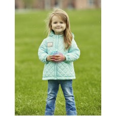 Куртка для девочки Стеша Аврора, принт бирюзовый Куртка для девочки Стеша Аврора, принт бирюзовый