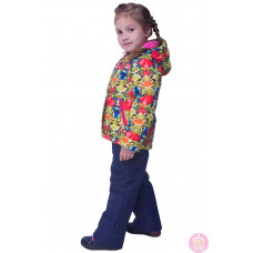 Куртка для девочки утеплитель 100 Батик Кенди мультиколор Куртка для девочки утеплитель 100 Батик Кенди мультиколор