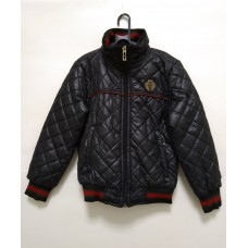 Куртка для мальчика стеганная на замке Gucc черный Куртка для мальчика стеганная на замке Gucc черный