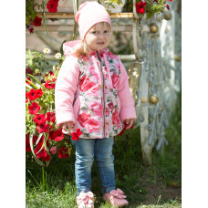 Куртка для девочки утеплитель 100 Аврора Любочка розовый Куртка для девочки утеплитель 100 Аврора Любочка розовый