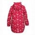 Парка для девочки утепленная Каролина Батик, принт красный