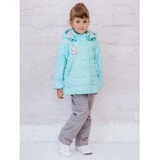 Комплект для девочки утепленный 100 Дженни Батик мятный Комплект для девочки утепленный 100 Дженни Батик мятный