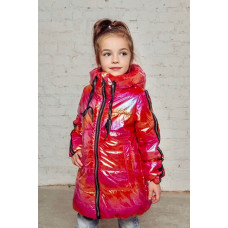 Пальто для девочки утепленное 100 Вероника Аврора фуксия Пальто для девочки утепленное 100 Вероника Аврора фуксия