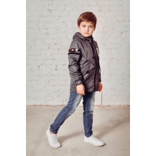 Куртка-ветровка для мальчика флис Саймон Аврора серый Куртка-ветровка для мальчика флис Саймон Аврора серый