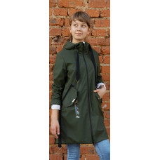 Плащ-ветровка для девочки Керри Аврора хаки  Плащ-ветровка для девочки Керри Аврора хаки