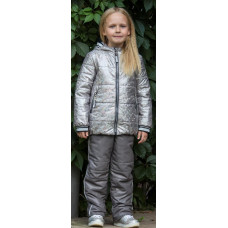 Комплект для девочки утепленный 150 Рита Аврора жемчужно-серый Комплект для девочки утепленный 150 Рита Аврора жемчужно-серый