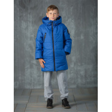 Полупальто для мальчика зима Кевин Аврора деним Полупальто для мальчика зима Кевин Аврора деним