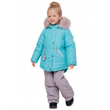 Комплект для девочки зима 350 Гвен Батик бирюзовый Комплект для девочки зима 350 Гвен Батик бирюзовый
